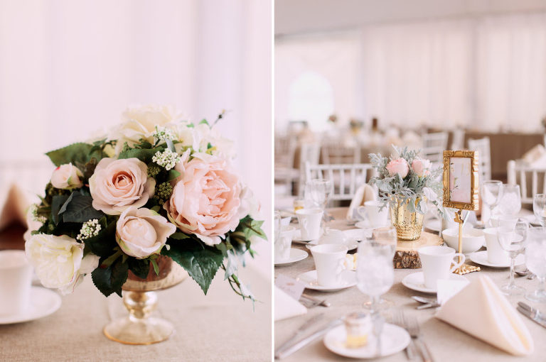 Meadow Muse Pavilion Wedding, table decor, flowers, nicole sarah photography