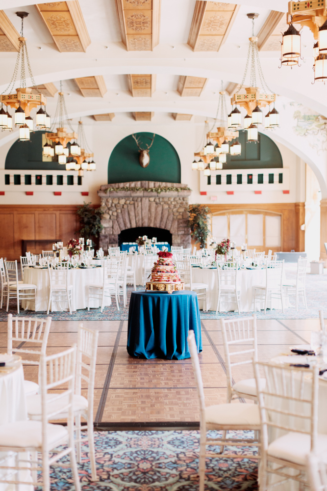 Chateau Lake Louise Wedding, tables, ballroom, calgary photographers nicole sarah