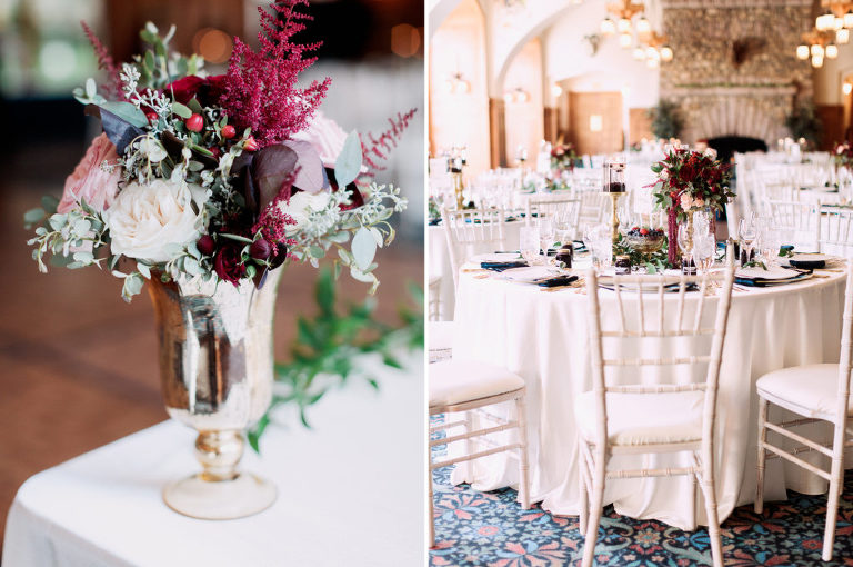 Chateau Lake Louise Wedding, table setting, flowers, calgary photographers nicole sarah