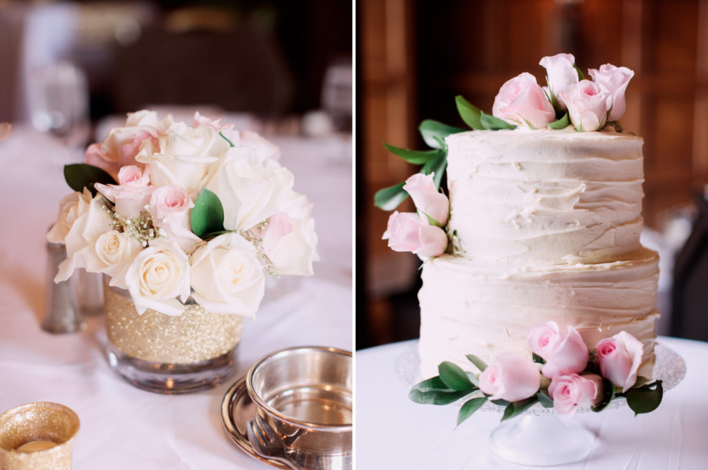 cake and flowers fairmont banff springs, nicole sarah wedding photographer in calgary