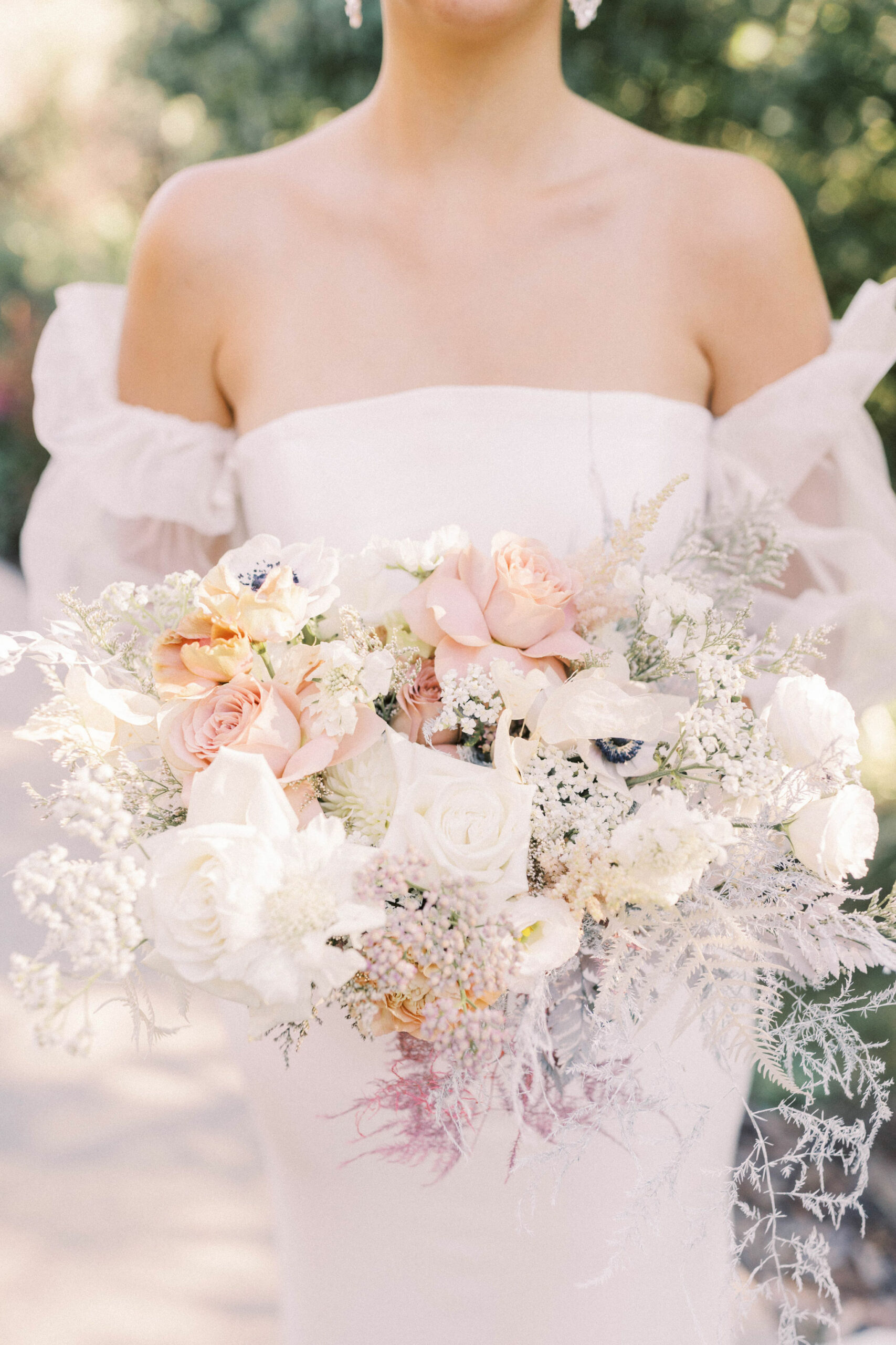 wedding bouquet, florals, wedding florals, pastel wedding bouquet, pastel flowers, pastel wedding, baby's breath bouquet, lavender bouquet, wedding day flowers, bridal bouquet