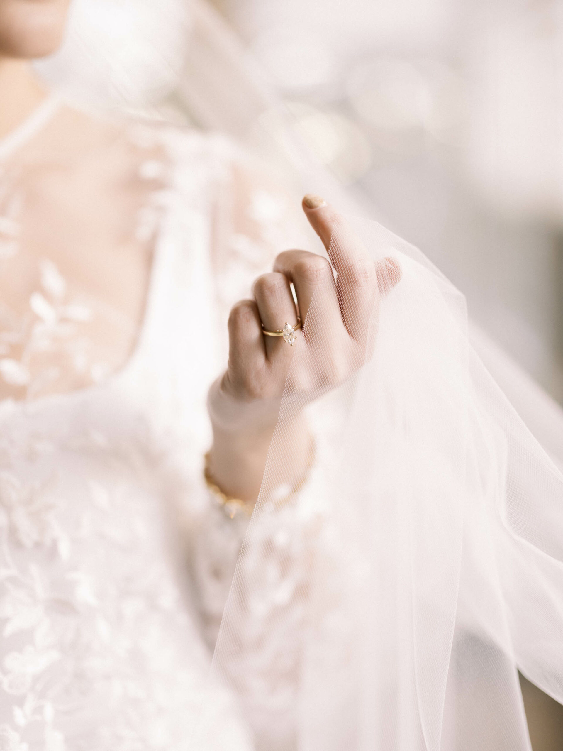 5 Things That Annoy Wedding Photographers, bride holding veil, film wedding, getting ready veil photo, bridal portrait veil, lace wedding dress, nicole sarah, calgary vancouver wedding photographers