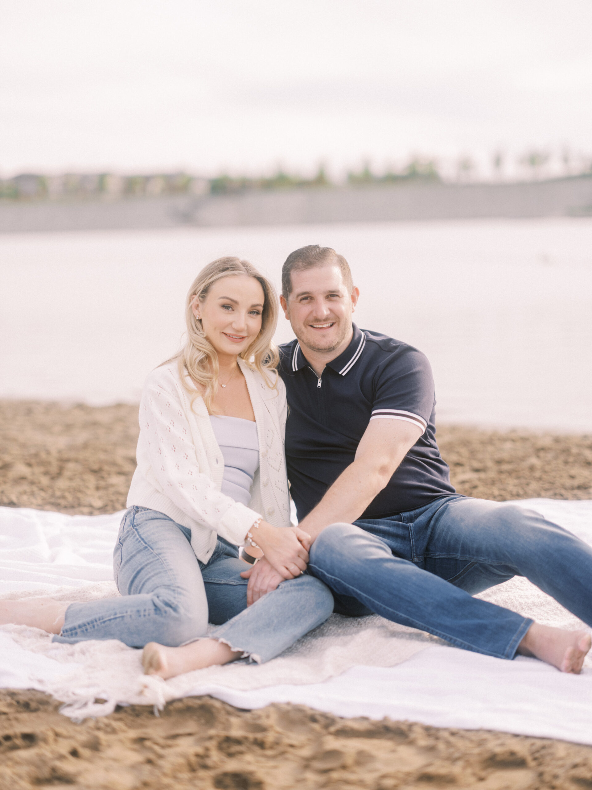 Summer beach engagement, couple walking down the beach, running on beach bride, running beach engagement, bride on the beach, romantic beach photos, romantic beach photography, nicole sarah photography, mahogany beach club, mahogany family photographer, couple cuddling on the beach, engagement wardrobe beach inspiration