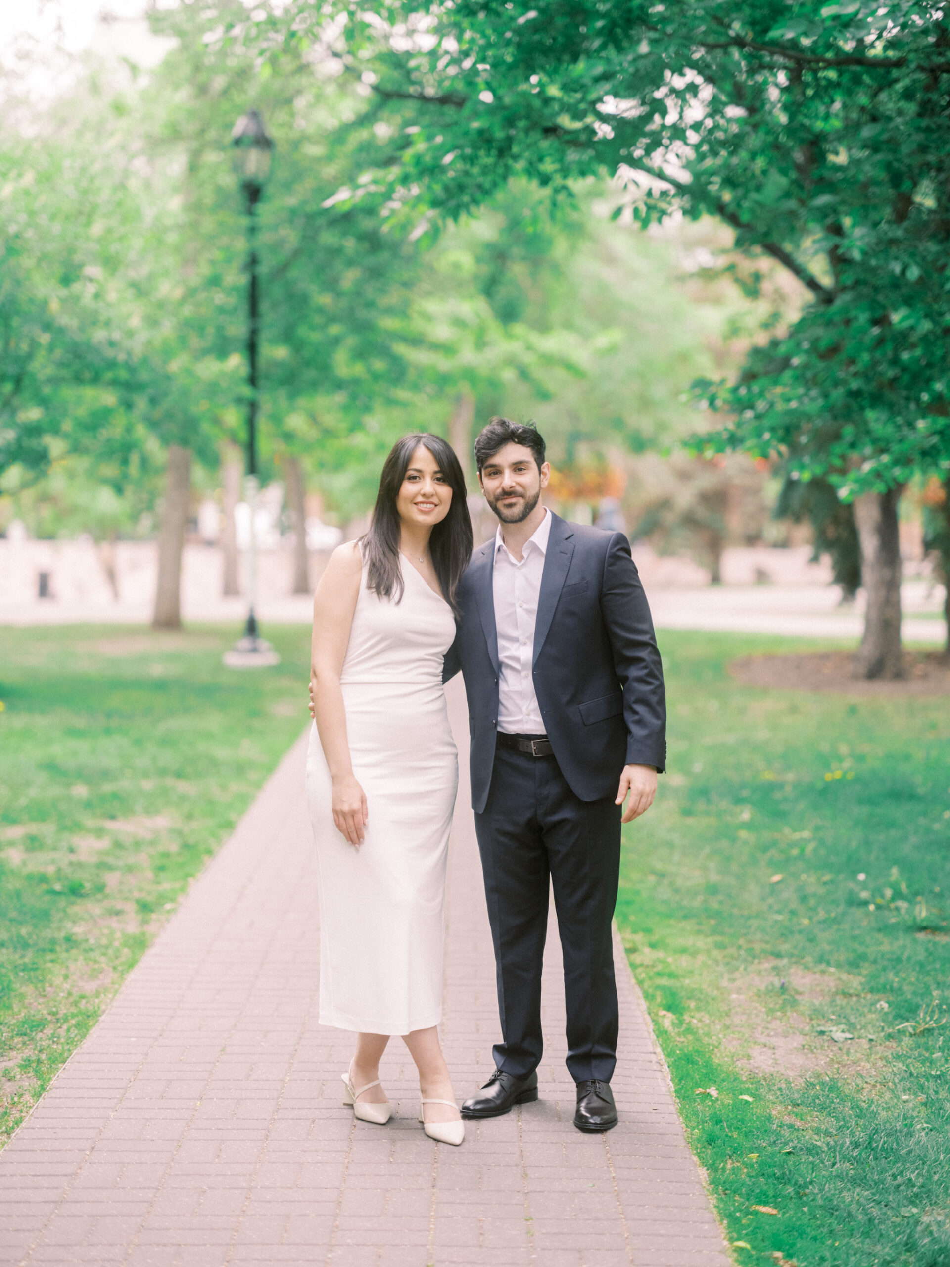 Modern Stephen's Avenue Engagement, new york engagement, nicole sarah, modern engagement session, white dress engagement, hailing a cab engagement, couple running downtown engagement, downtown engagement session, urban new york vibe, teatro engagement session, calgary wedding photographer, nicole sarah, best wedding photographers calgary, affordable wedding photography