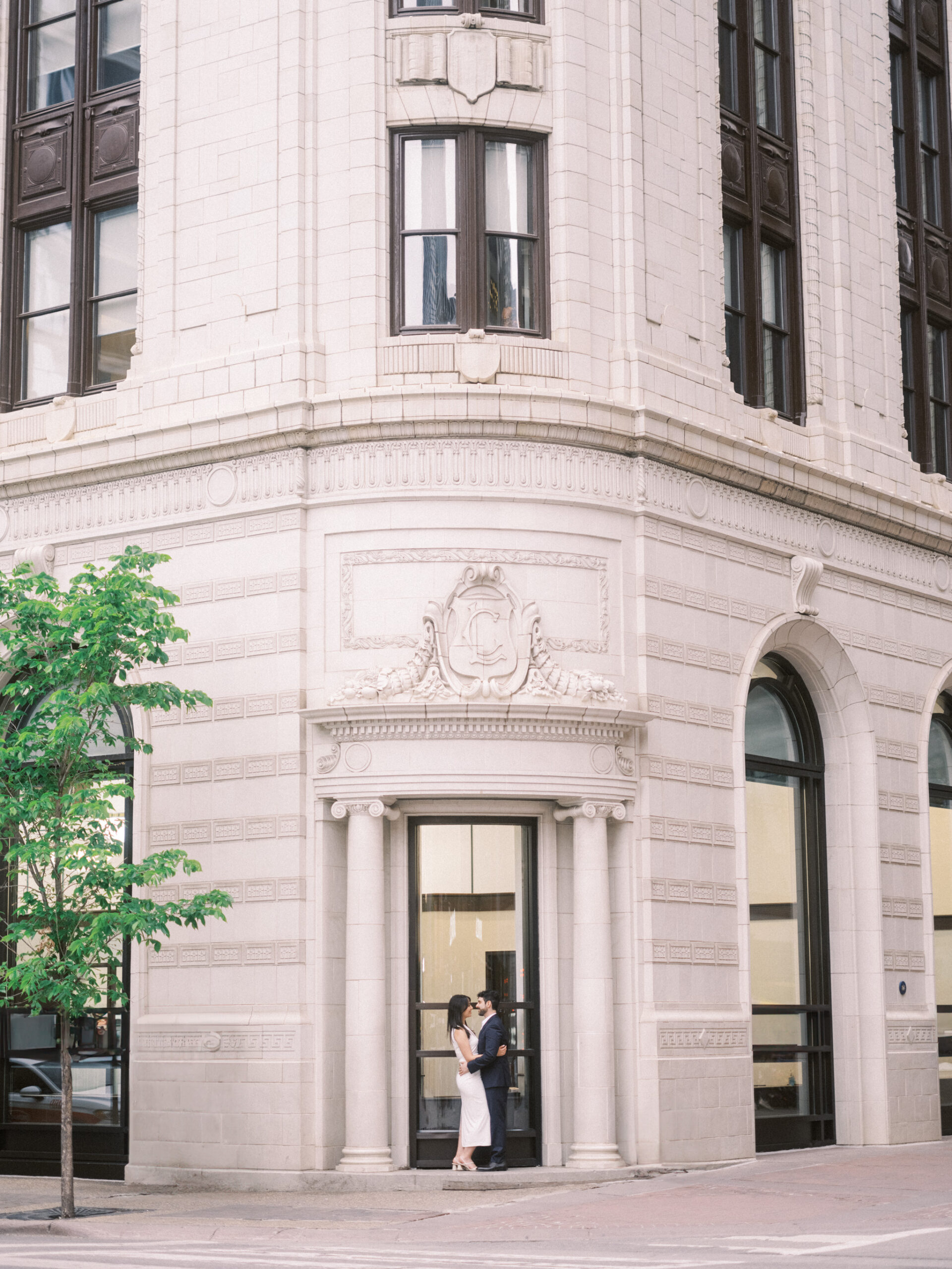 Modern Stephen's Avenue Engagement, new york engagement, nicole sarah, modern engagement session, white dress engagement, hailing a cab engagement, couple running downtown engagement, downtown engagement session, urban new york vibe, teatro engagement session, calgary wedding photographer, nicole sarah, best wedding photographers calgary, affordable wedding photography