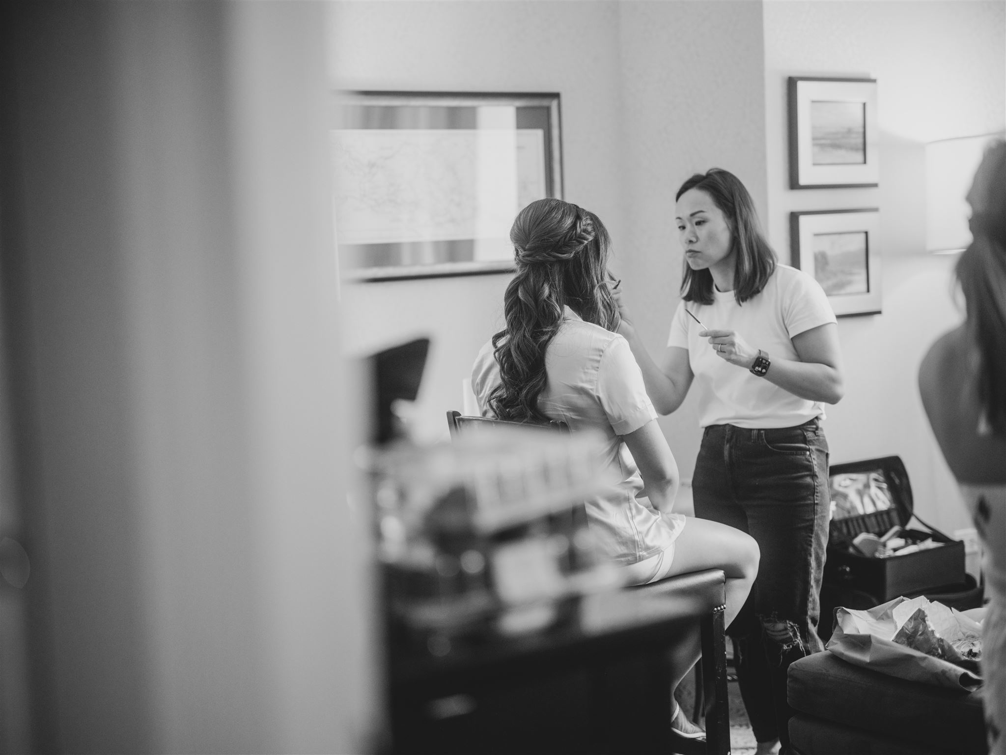 Summer wedding at Fairmont Palliser Calgary, bride getting ready, detail photos, cream flat lay, flat lay photos, palliser wedding, summer wedding photos, nicole sarah, luxury wedding photographer, destination wedding photographer, alberta wedding photography