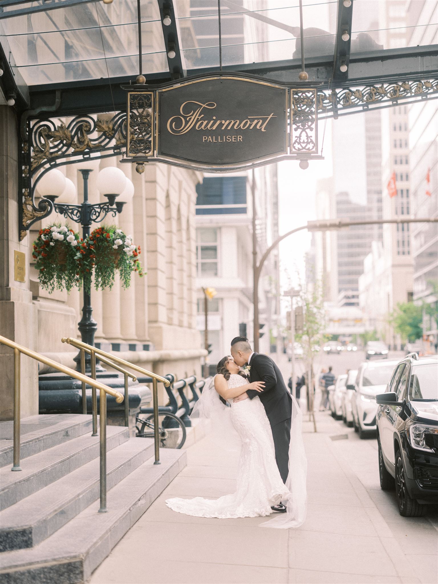 Summer wedding at Fairmont Palliser Calgary, bride getting ready, detail photos, cream flat lay, flat lay photos, palliser wedding, summer wedding photos, nicole sarah, luxury wedding photographer, destination wedding photographer, alberta wedding photography, fairmont wedding, bride crossing street, nyc street photography