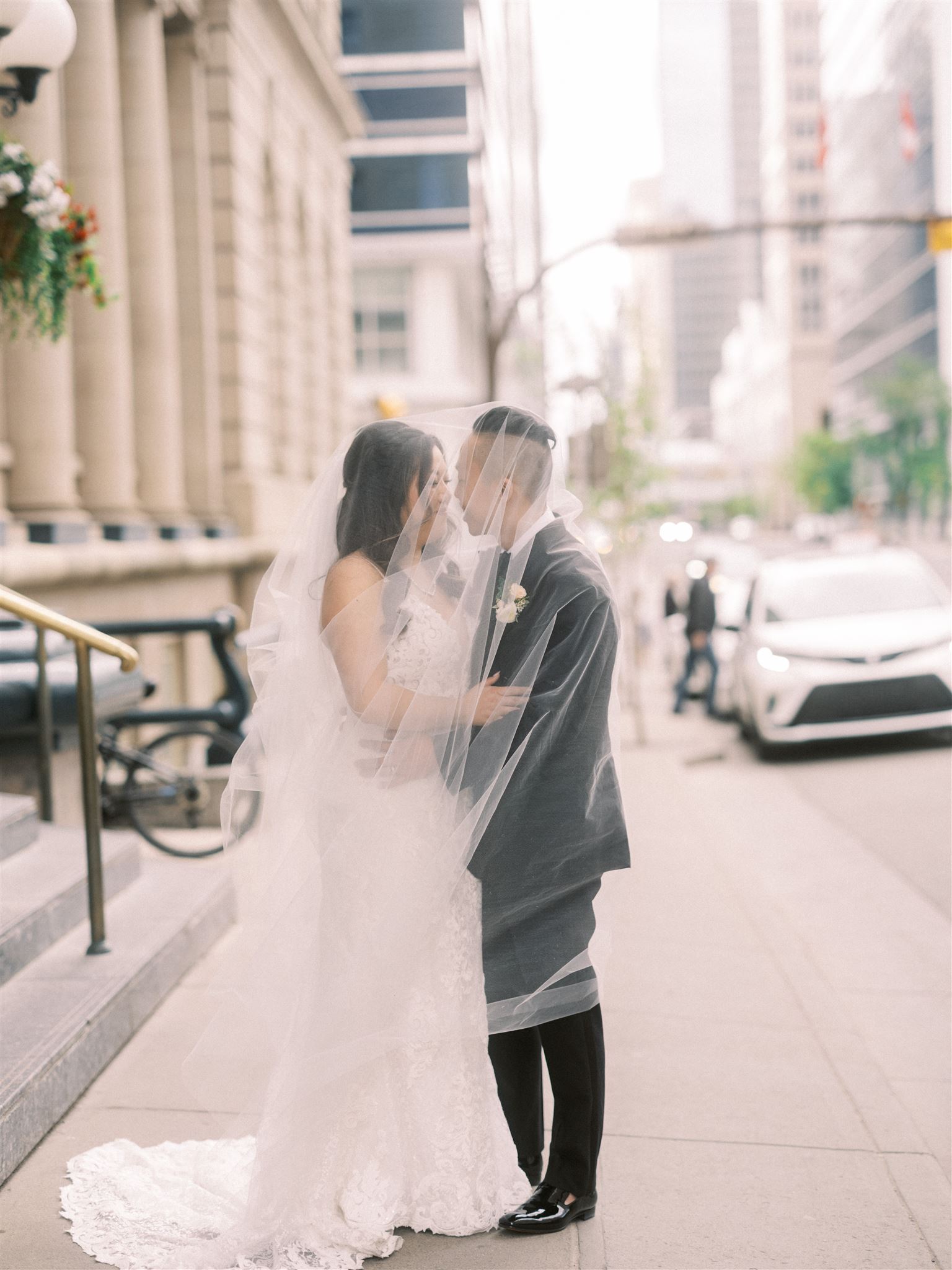 Summer wedding at Fairmont Palliser Calgary, bride getting ready, detail photos, cream flat lay, flat lay photos, palliser wedding, summer wedding photos, nicole sarah, luxury wedding photographer, destination wedding photographer, alberta wedding photography, fairmont wedding, bride crossing street, nyc street photography