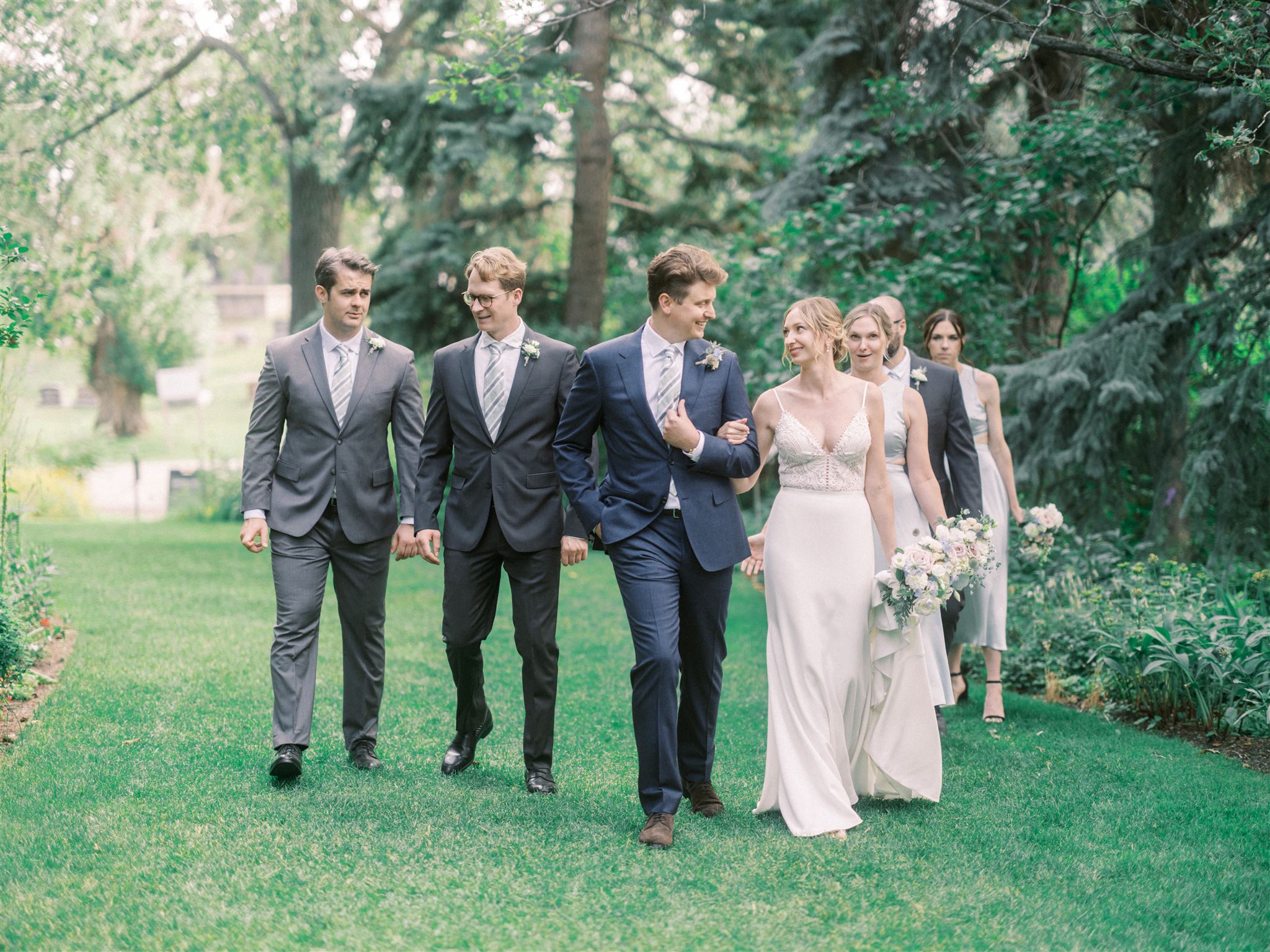 Reader Rock Garden Calgary Elopement, sunset wedding film, lush greenery wedding, elopement photography, calgary elopement photographer, nicole sarah, romantic elopement photos, elopement guide alberta, 