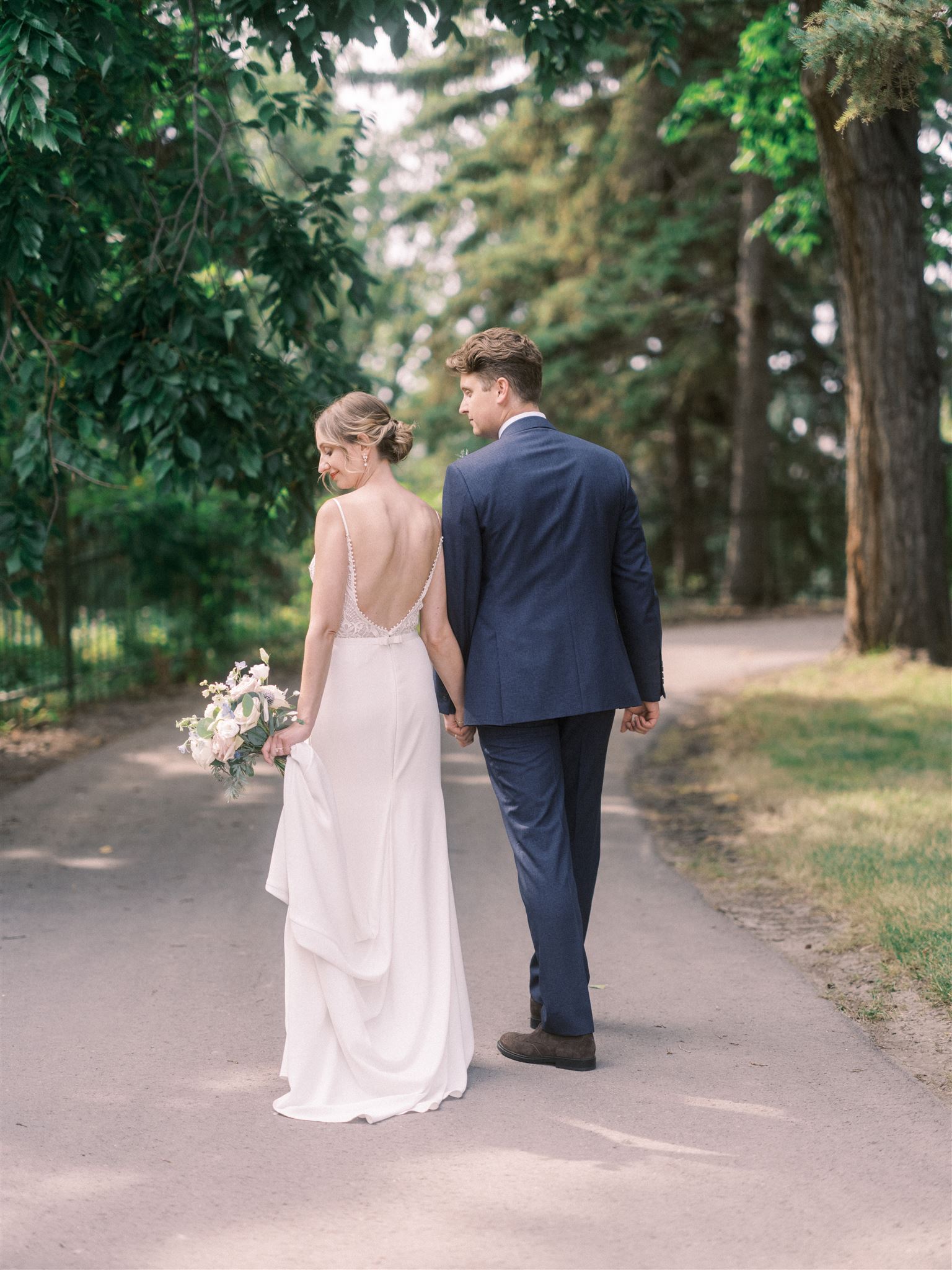 Reader Rock Garden Calgary Elopement, sunset wedding film, lush greenery wedding, elopement photography, calgary elopement photographer, nicole sarah, romantic elopement photos, elopement guide alberta, 