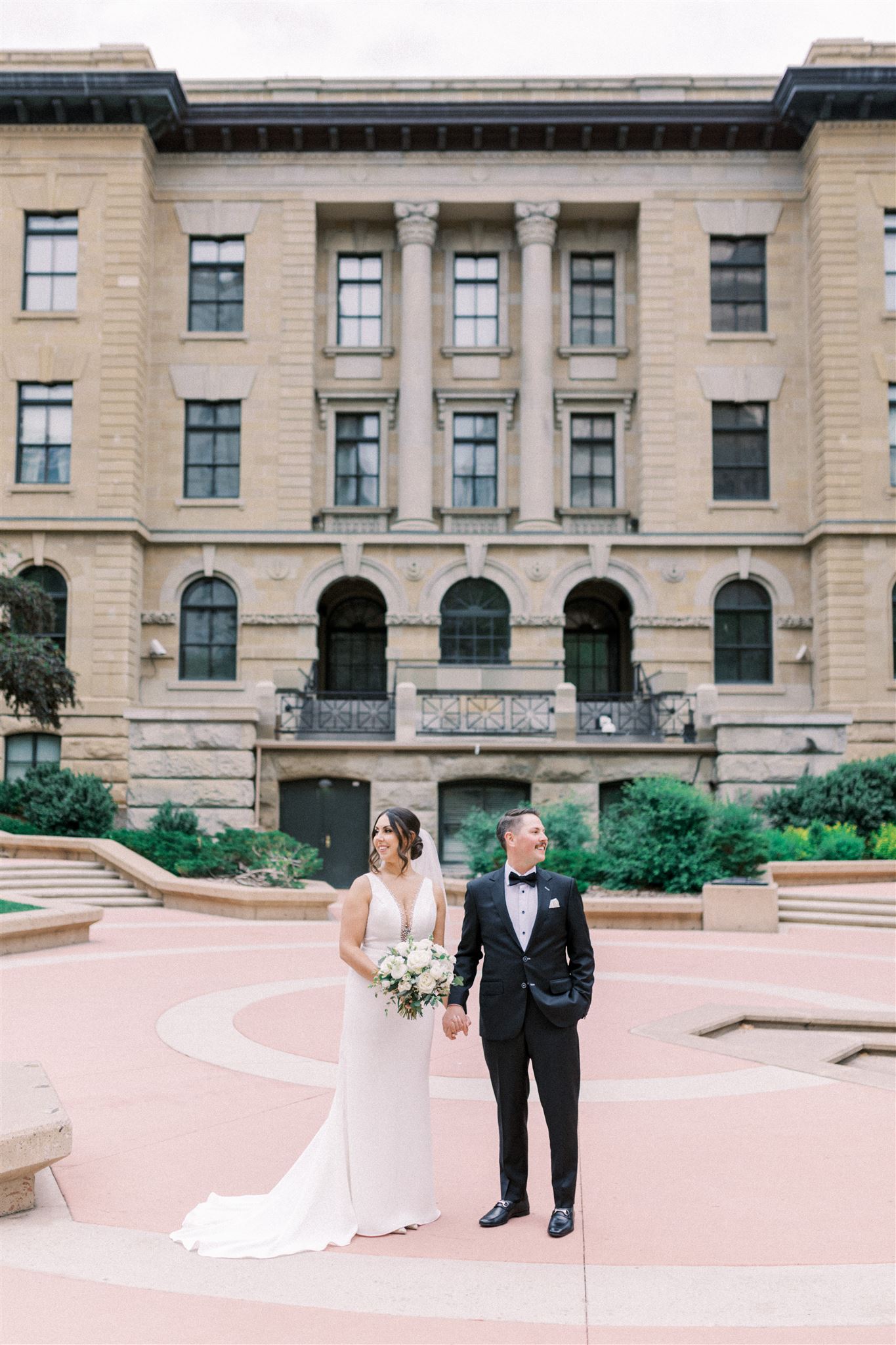 The Nash Calgary Summer Wedding, architectural wedding photos, first look wedding, the nash wedding calgary, the nash restaurant, bride getting ready, first look wedding photos, bride with bridesmaids, nicole sarah photography